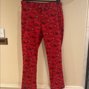 Loudmouth Golf Pants with Razorback Print